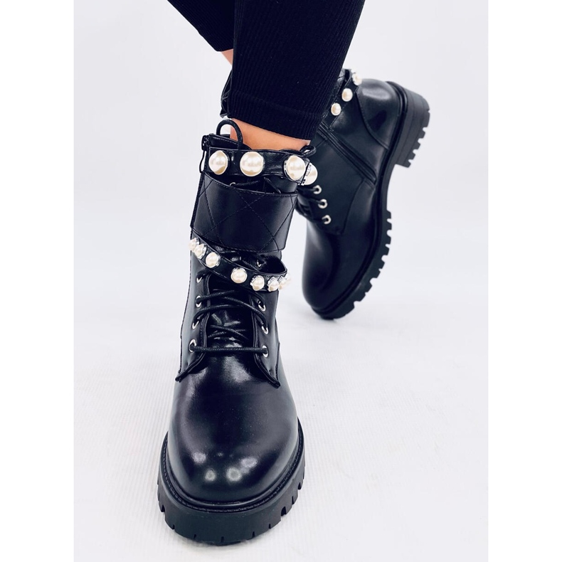 Alex Black pearl boots 1