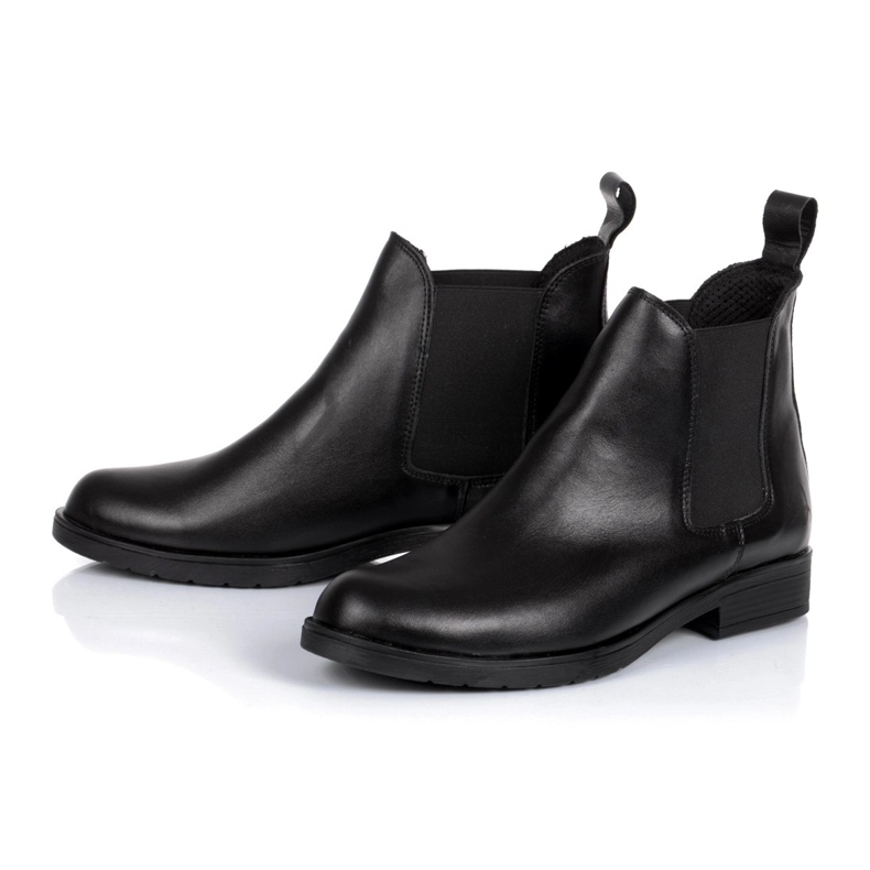 Rusttler Women's Rustler women's Karo leather Chelsea boots black 1