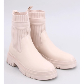 Ankle boots with a flexible upper Demus Beige 1