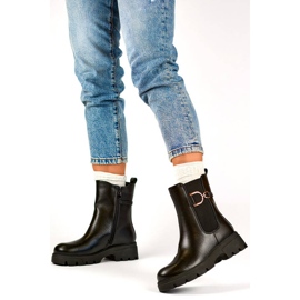 Women's insulated Chelsea boots, black K-99257 2 Women's insulated Chelsea boots, black K-99257 2