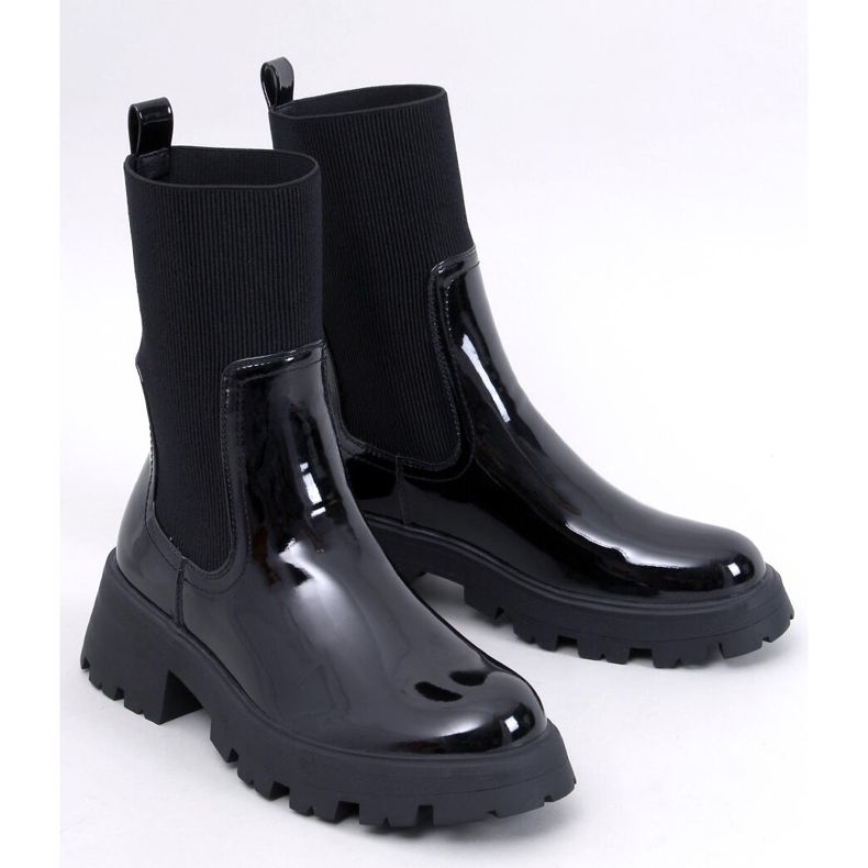 Batson Black lacquered Chelsea boots 1 Batson Black lacquered Chelsea boots 1