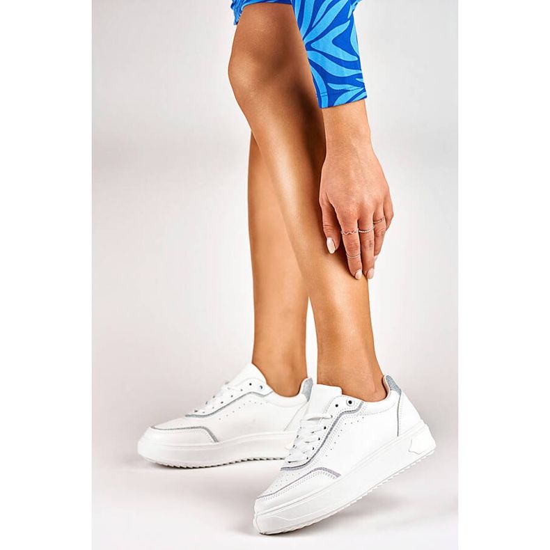Women's sports shoes, white sneakers BL295W 2 Women's sports shoes, white sneakers BL295W 2
