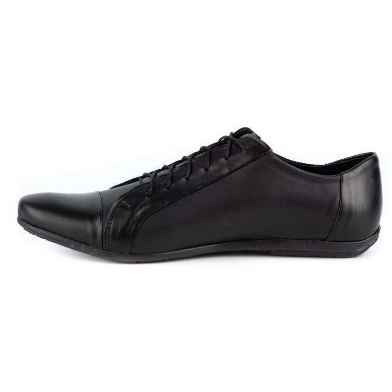 Polbut Elegant men's shoes for jeans C23 black 2