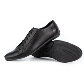 Polbut Elegant men's shoes for jeans C23 black 4