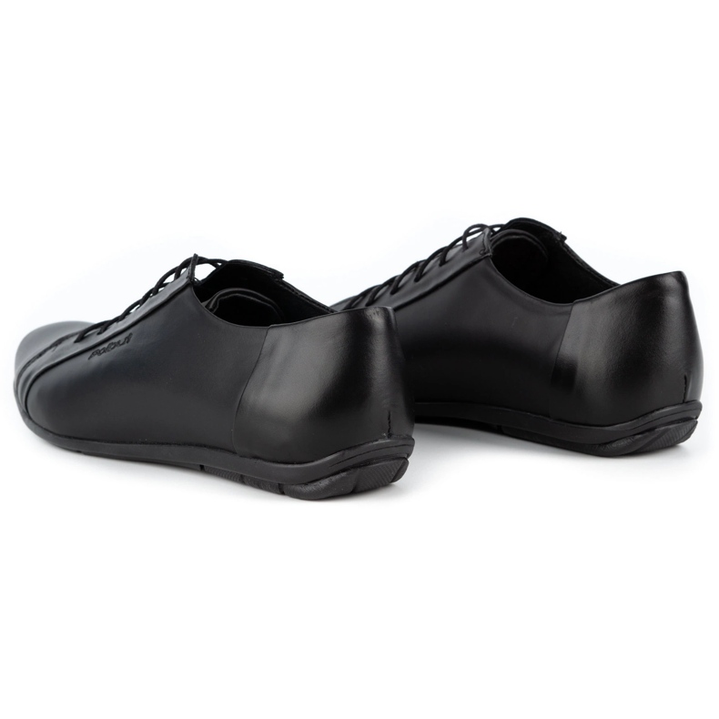 Polbut Elegant men's shoes for jeans C23 black 6