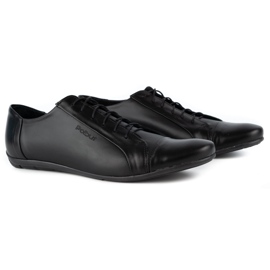 Polbut Elegant men's shoes for jeans C23 black 7