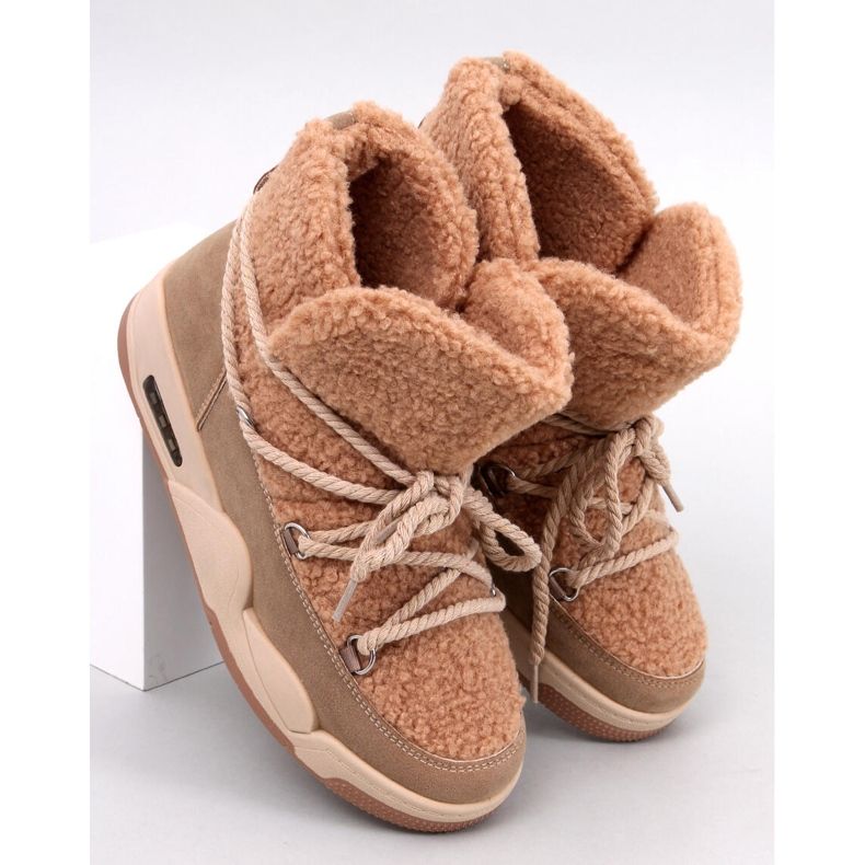 Remal Khaki insulated snow boots beige 1