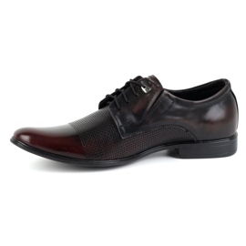Olivier Men's elegant leather shoes 302T3 cherry red 1 Olivier Men's elegant leather shoes 302T3 cherry red 1