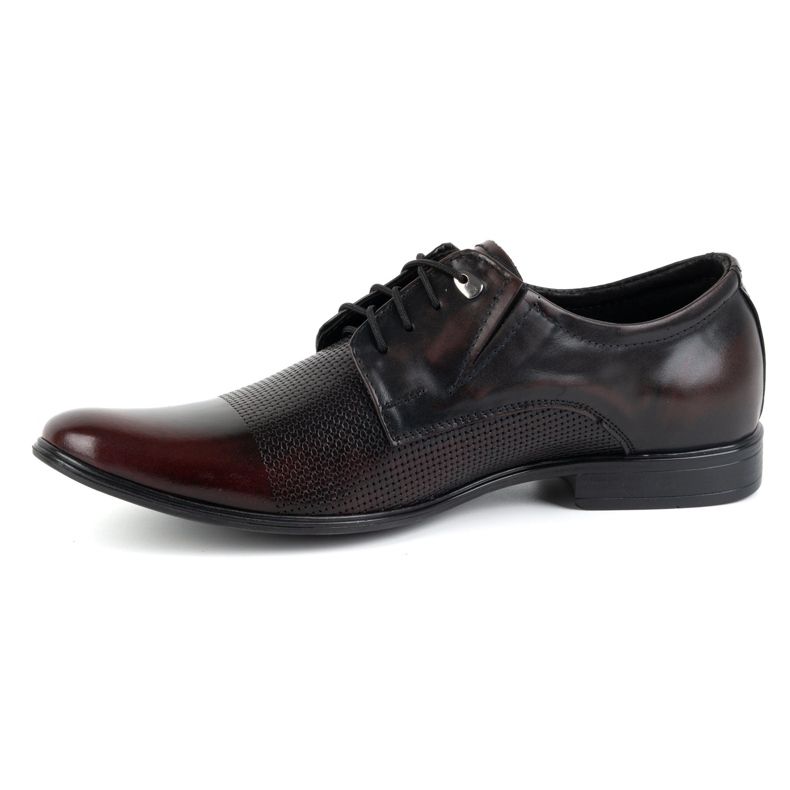 Olivier Men's elegant leather shoes 302T3 cherry red 1 Olivier Men's elegant leather shoes 302T3 cherry red 1