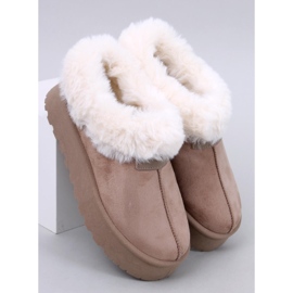 Yogi Khaki Short Fur Snow Boots beige 2