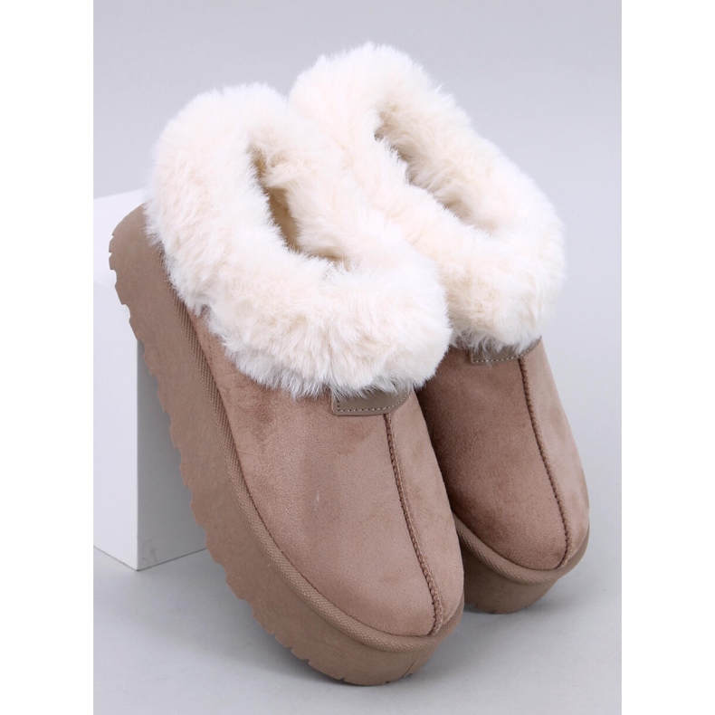 Yogi Khaki Short Fur Snow Boots beige 2