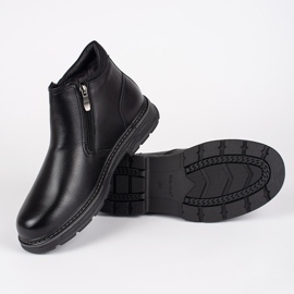 Black winter men's insulated boots 2 Black winter men's insulated boots 2