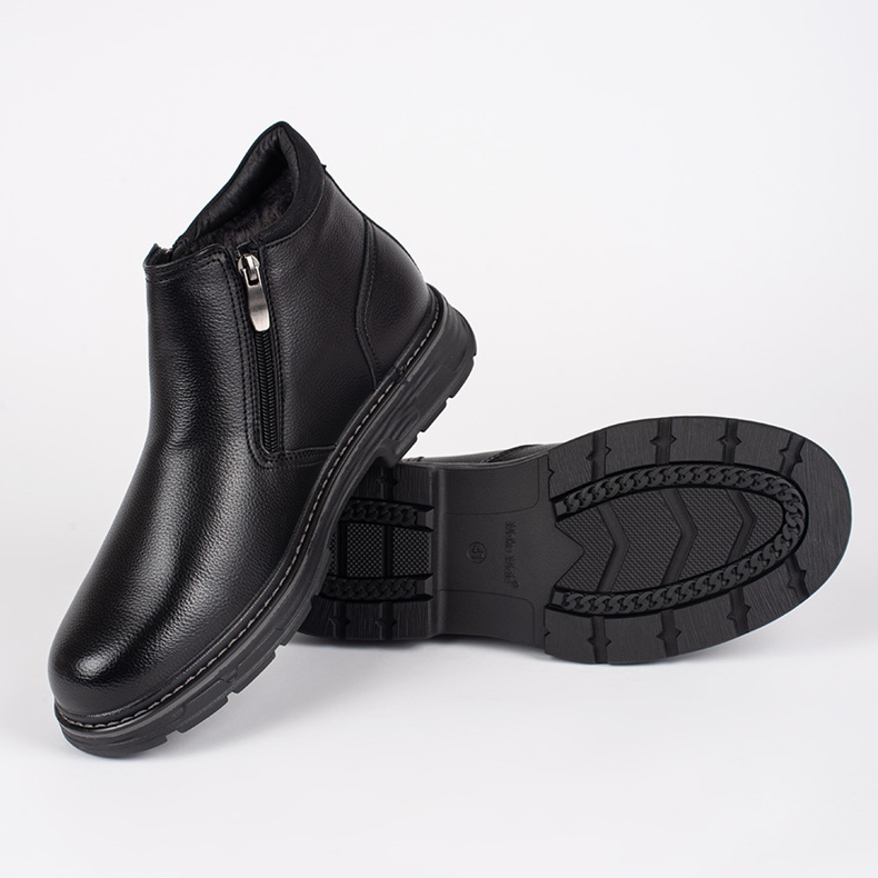 Black winter men's insulated boots 2 Black winter men's insulated boots 2