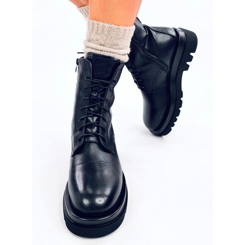 West Black high-soled boots 1