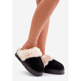 Black Doriola Women's Snow Boots On A Thick Sole With Fur 1