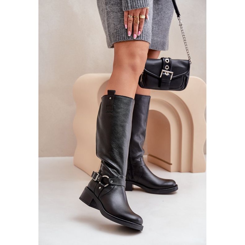 Zazoo 70141 Women's Leather Over-the-Knee Boots, Black 2 Zazoo 70141 Women's Leather Over-the-Knee Boots, Black 2