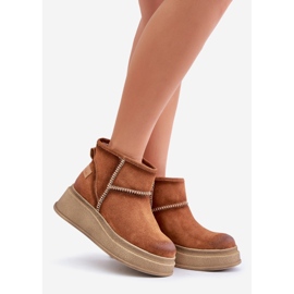 Leather Suede Snow Boots On Platform And Wedges Brown Maciejka 06769-29 Brown 1 Leather Suede Snow Boots On Platform And Wedges Brown Maciejka 06769-29 Brown 1