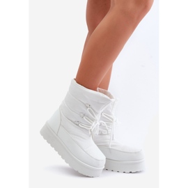 Platform Snow Boots With Zipper Big Star OO274886 White 1
