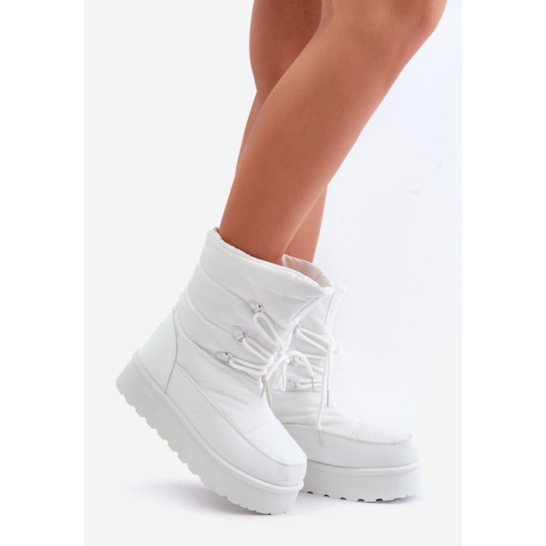 Platform Snow Boots With Zipper Big Star OO274886 White 1