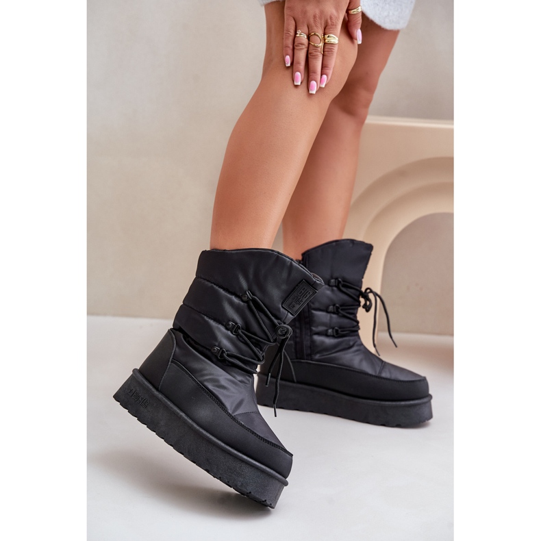 Platform Snow Boots With Zipper Big Star OO274884 Black 2