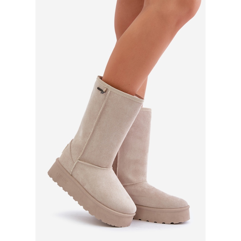 High Platform Snow Boots Big Star OO274894 Light beige 1