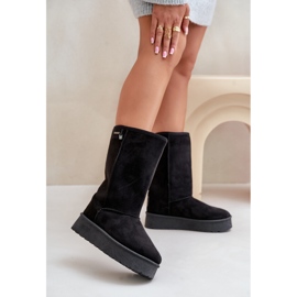 High Platform Snow Boots Big Star OO274895 Black 2