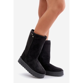 High Platform Snow Boots Big Star OO274895 Black 1