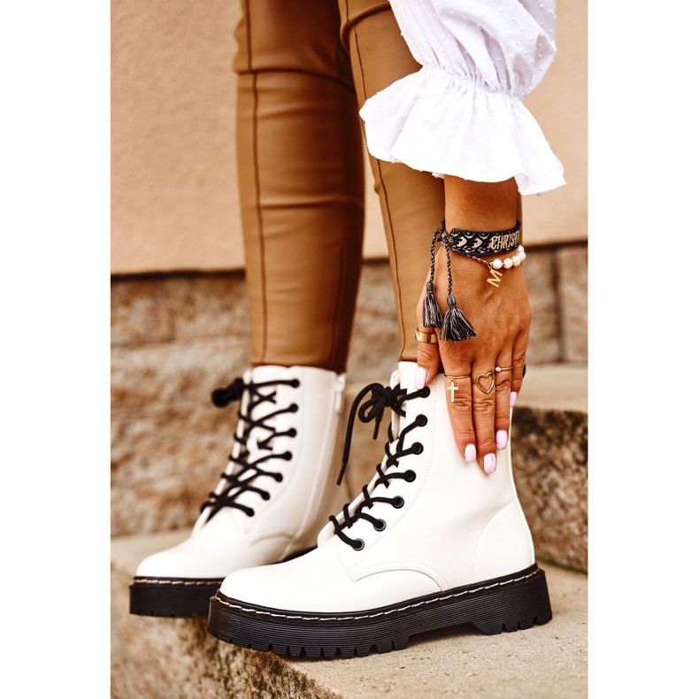 S.Barski Women's Boots White Kognito 1