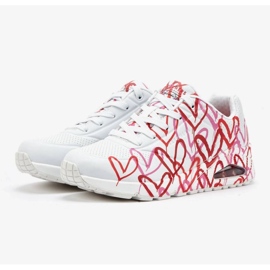 Skechers X Jgoldcrown Uno-Spread The Love W 155507-WRPK shoes white 1