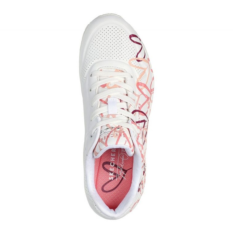 Skechers Uno Spread The Love 155507-WCRL shoes white 1