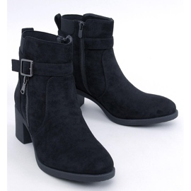 Classic high-heeled ankle boots Irving Black 1