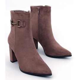 Mahoni Khaki suede ankle boots brown 1
