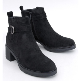 Duncans Black Low Heel Ankle Boots 1