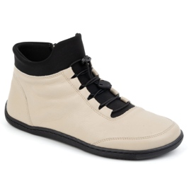 WASAK Barefoot women's shoes, wool-lined, leather 0767W ecru beige 1