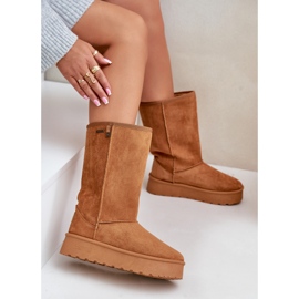 High Platform Snow Boots Big Star OO274893 Camel brown 2 High Platform Snow Boots Big Star OO274893 Camel brown 2