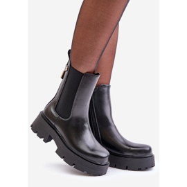 Chelsea boots with a zipper, Eco Leather Black Ninnet 1