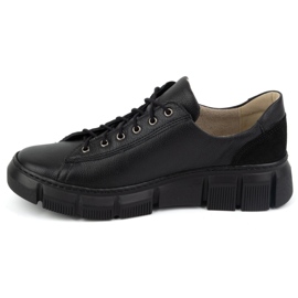 Olivier Women's leather shoes 1223 black 1