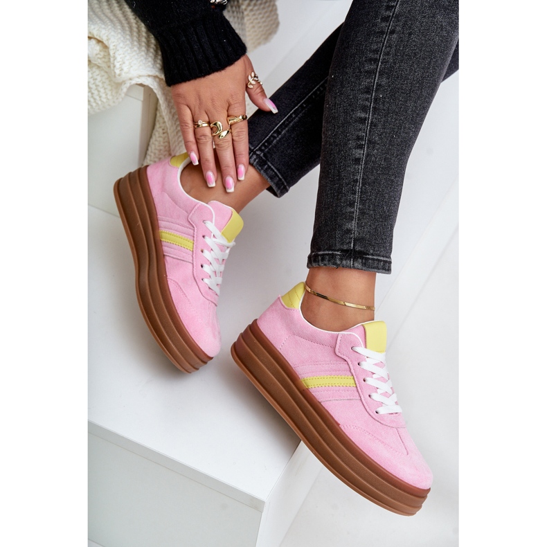 Women's Platform Sneakers Pink Dravinnia 2