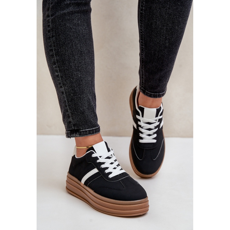 Women's Platform Sneakers Black Dravinnia 2