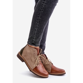S.Barski Brown Moreto Insulated Leather Flat Boots 1 S.Barski Brown Moreto Insulated Leather Flat Boots 1