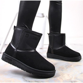 Black snow boots on the Big Star W INT1751B platform 1