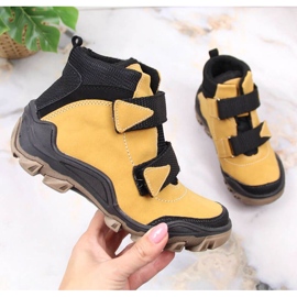 Kornecki Jr KOR6394E camel insulated boots with Velcro yellow 1