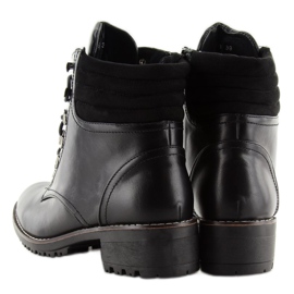 Black lace-up trappers K-3 black 2 Black lace-up trappers K-3 black 2