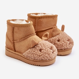 Insulated children's snow boots Lamy Camel Esandira beige 1 Insulated children's snow boots Lamy Camel Esandira beige 1