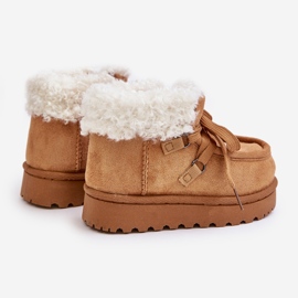 Children's Snow Boots Insulated with Fur Camel Adelane brown 2 Children's Snow Boots Insulated with Fur Camel Adelane brown 2