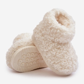 Children's Snow Boots With Fur, Sheepskin Light Beige Mevael 3