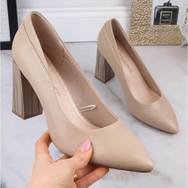 Sergio Leone W SK404A beige high-heeled pumps 2