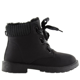Black insulated boots 33PT01 negro 1