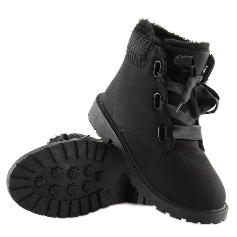 Black insulated boots 33PT01 negro 2