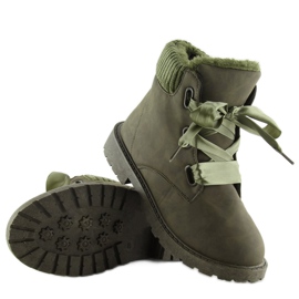 Green verdeoscuro insulated hiking boots 2